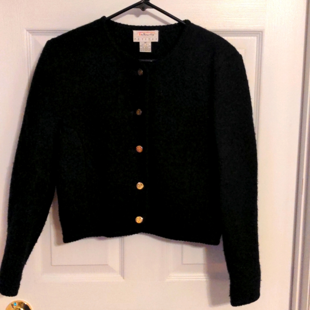 Talbot's Black Wool Blazer